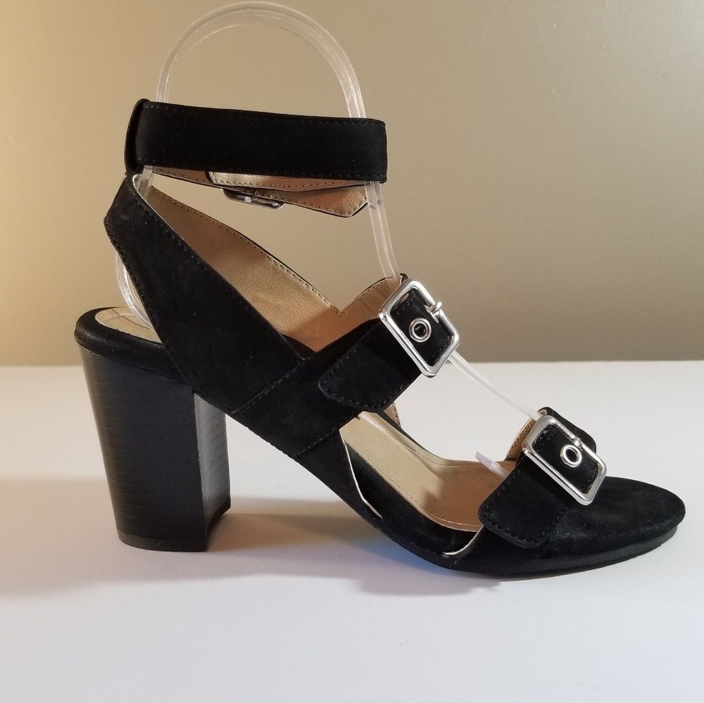Vionic Perk Carmel Black Silhouette Heels